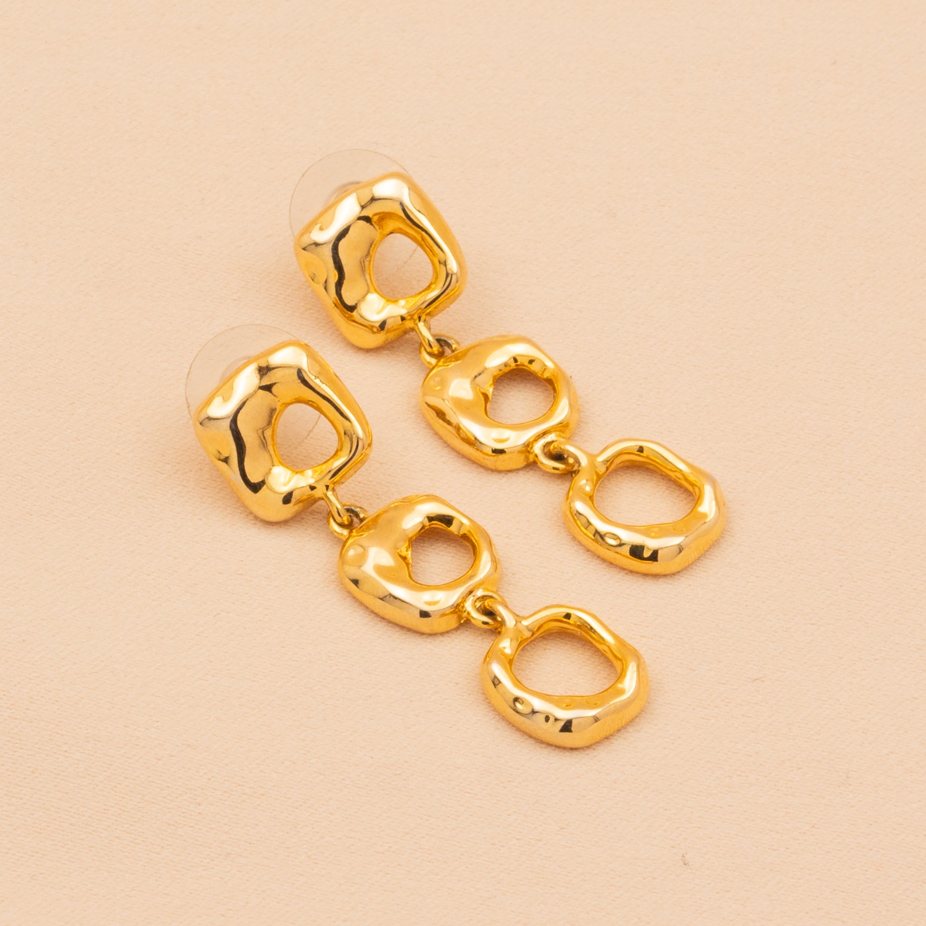 Trio Charm Drop Earrings