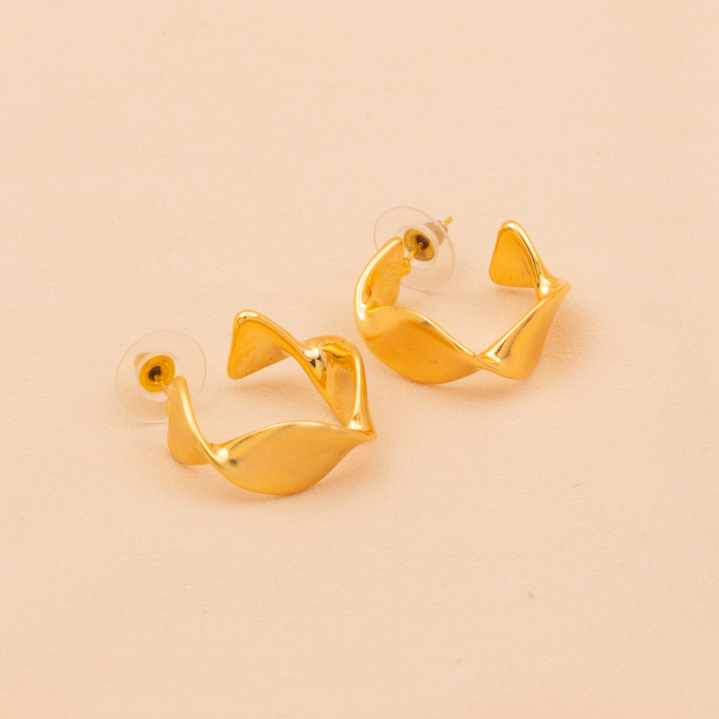 Etched Matte Hoops