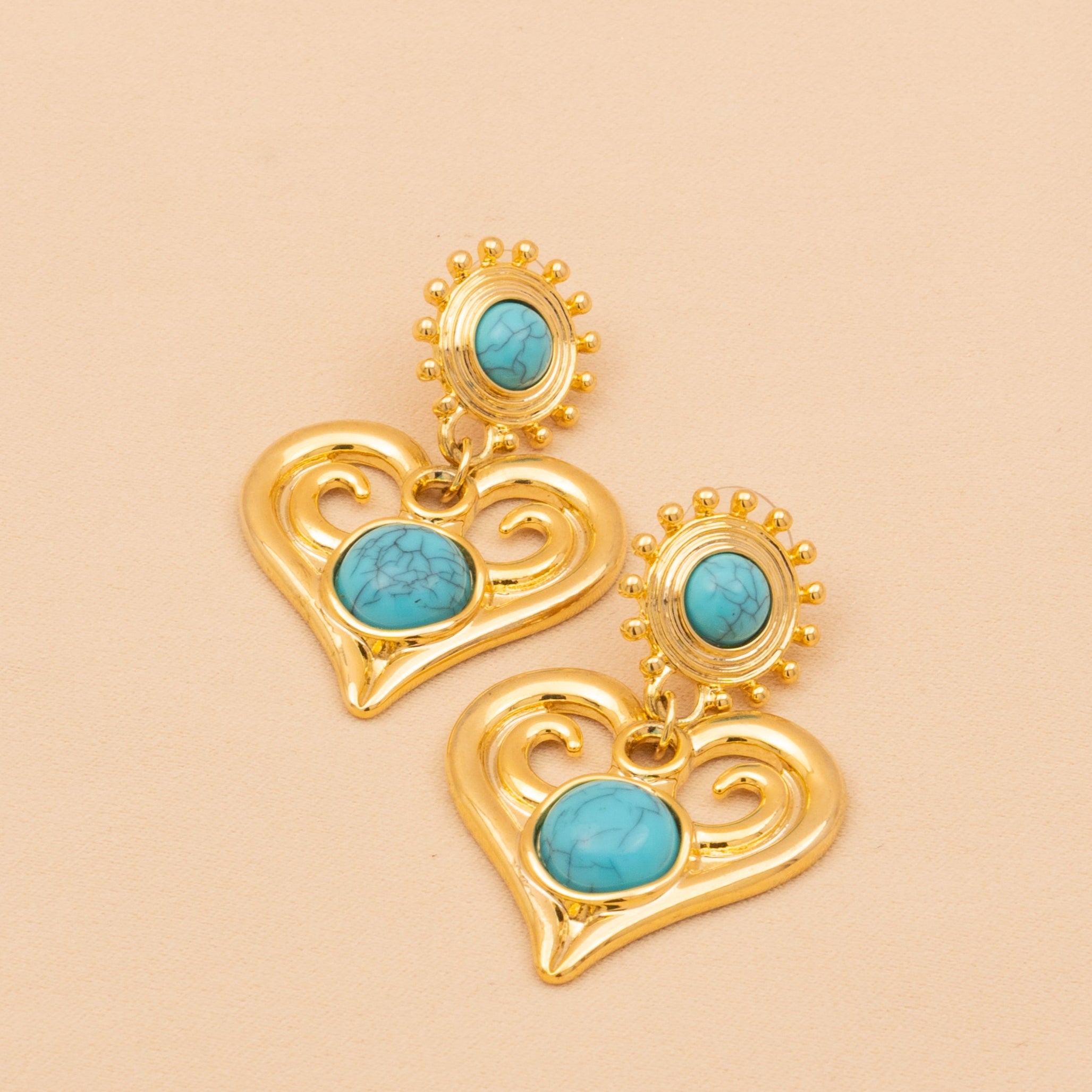 Electric Heart Statement Earrings