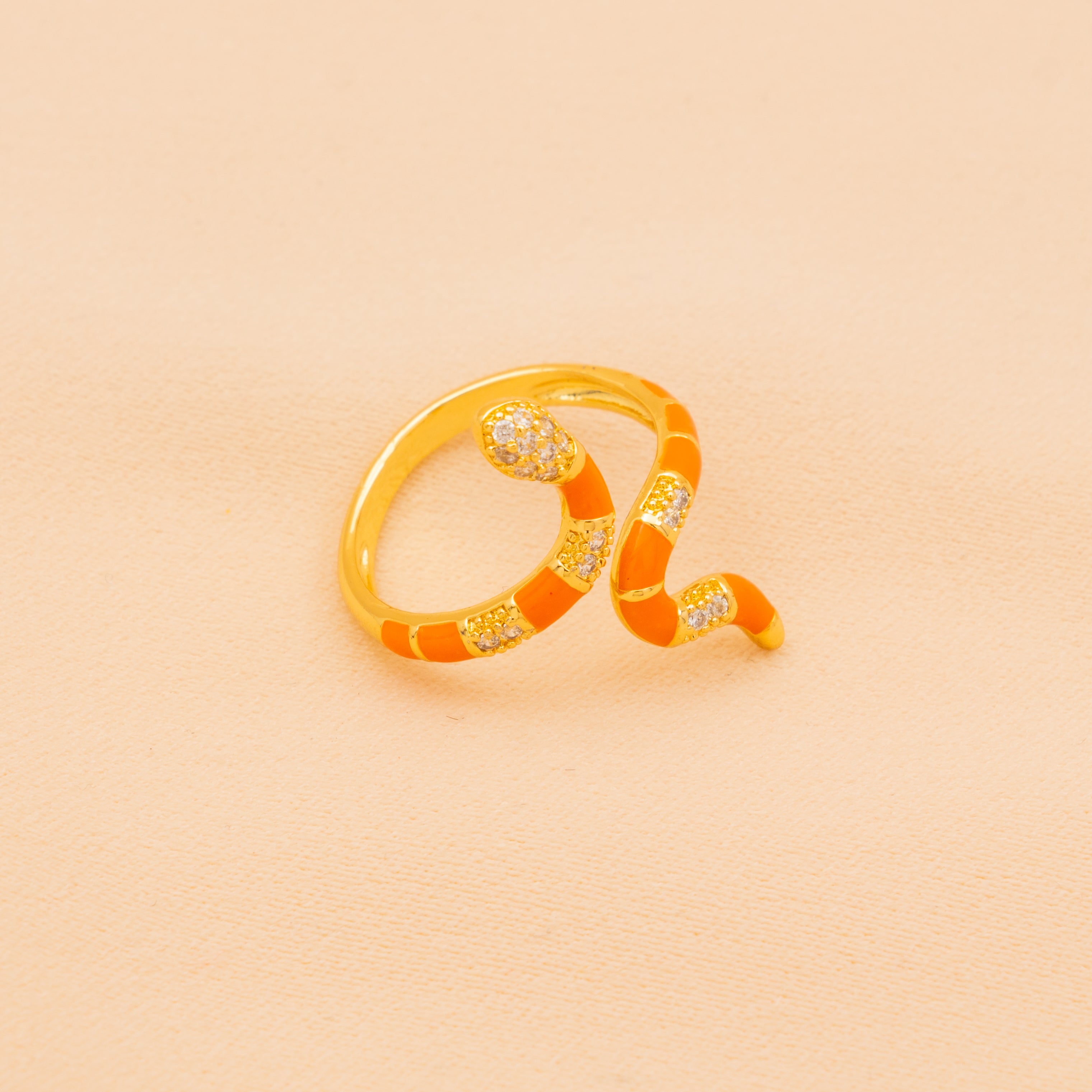 The Sunfire Snake Ring