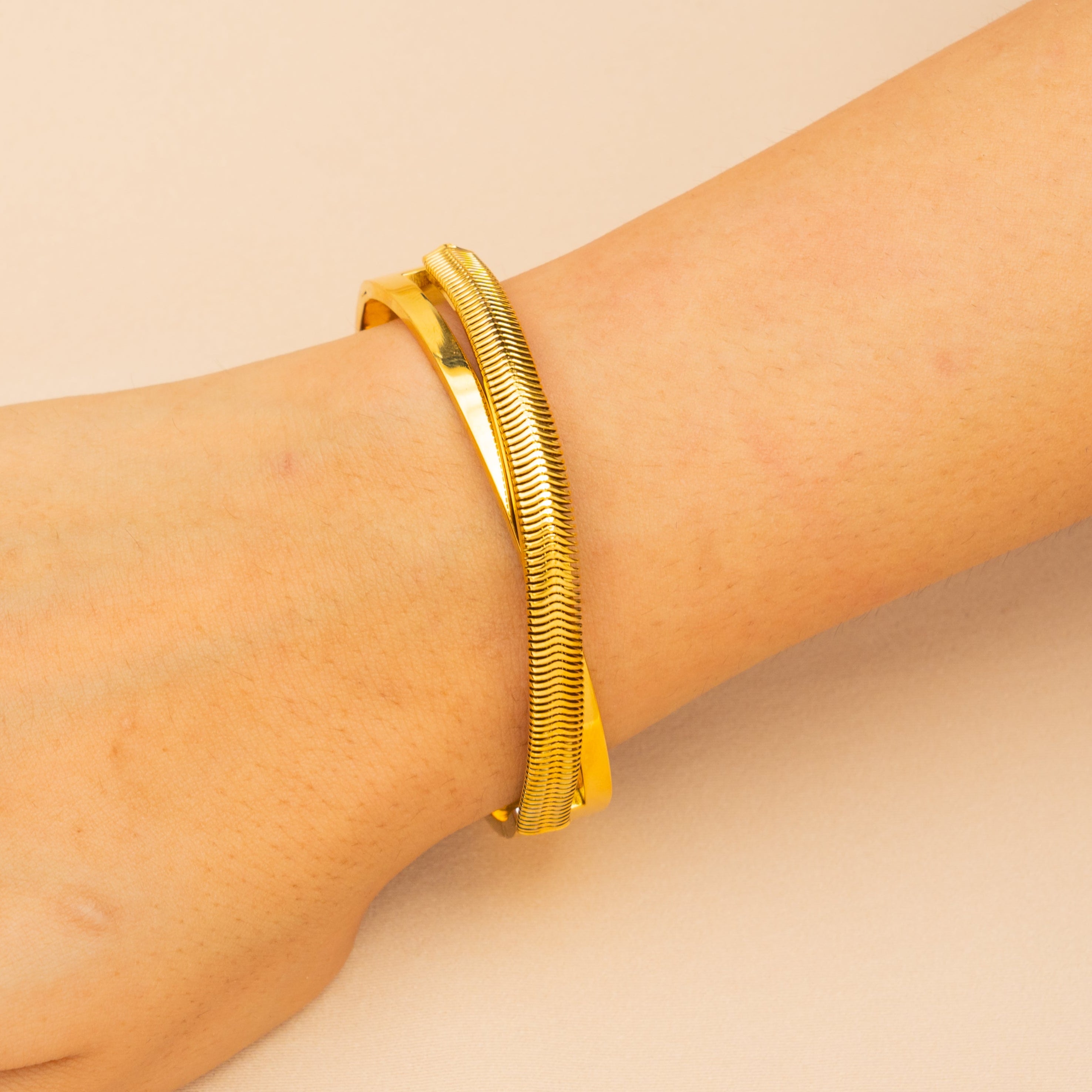 Dual Twister Bangle