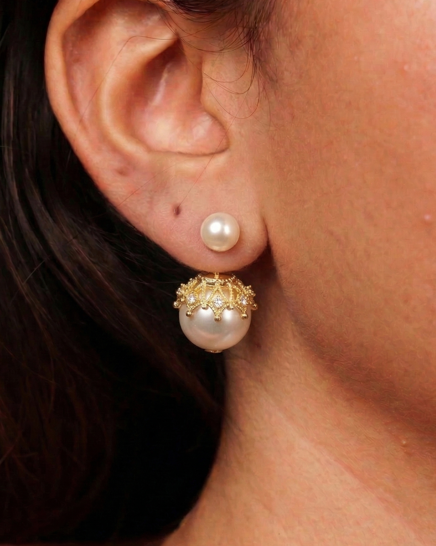Regal Pearl Earrings