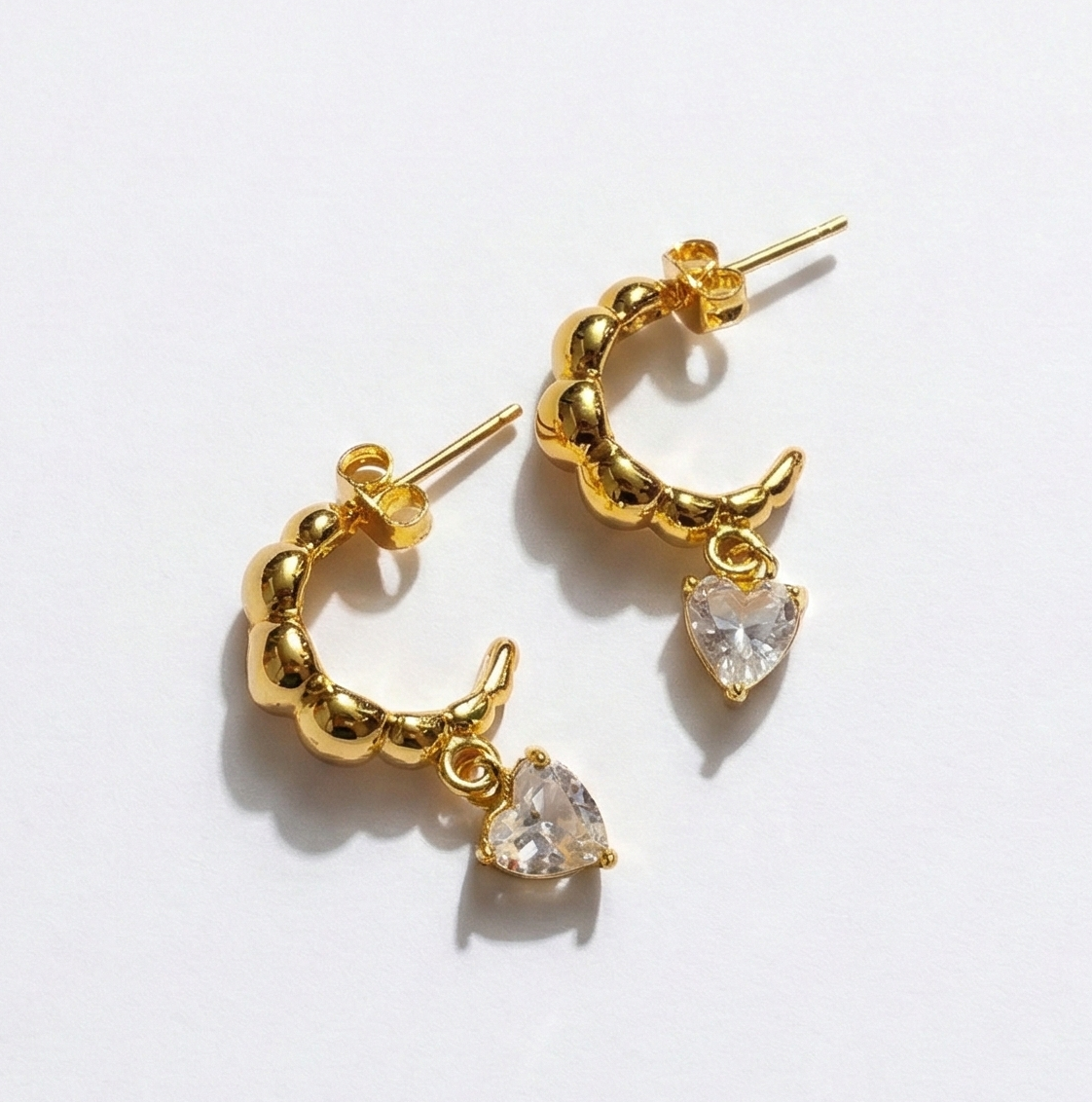 Celia Heart Drop Earrings