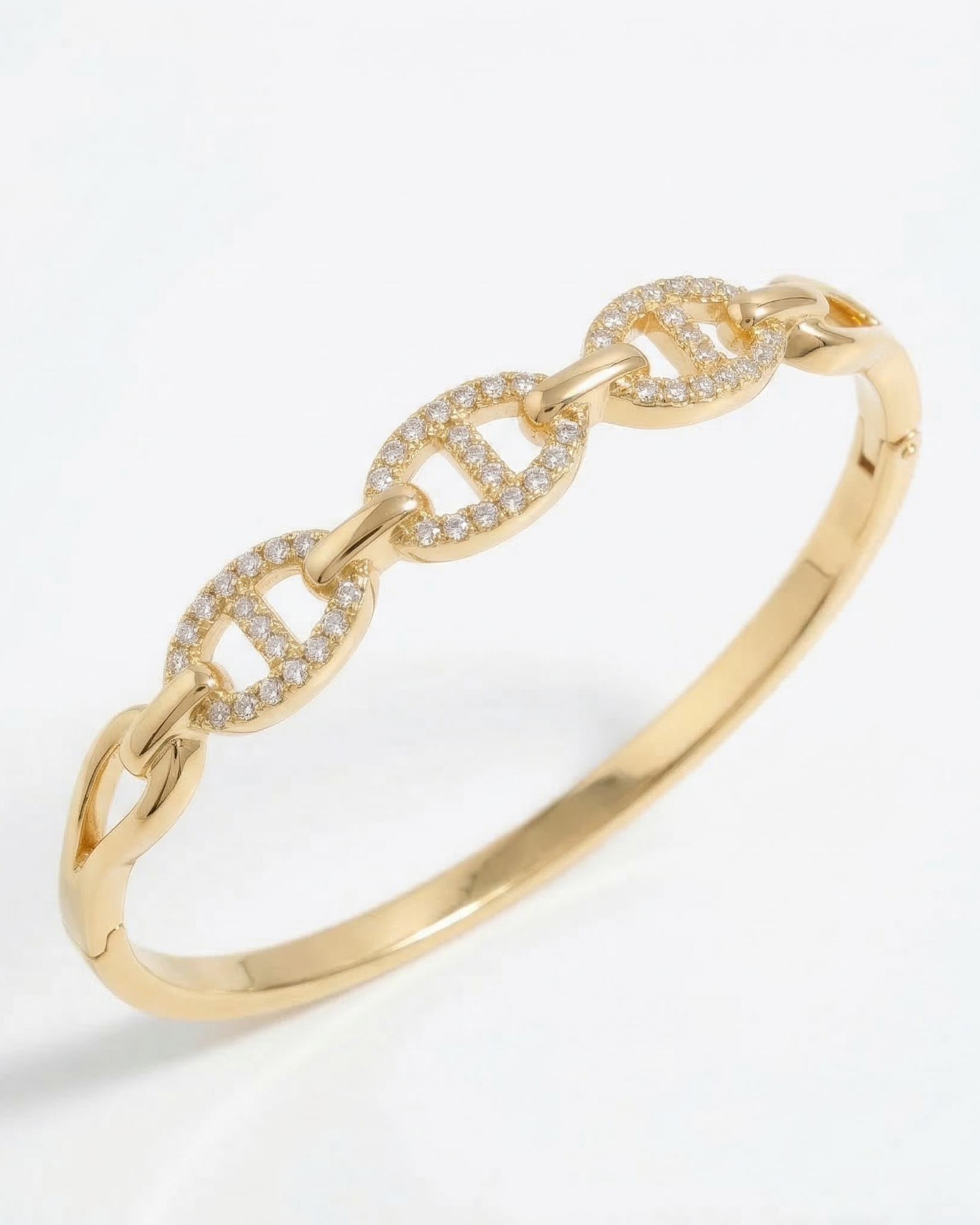 Pavé Link Bangle