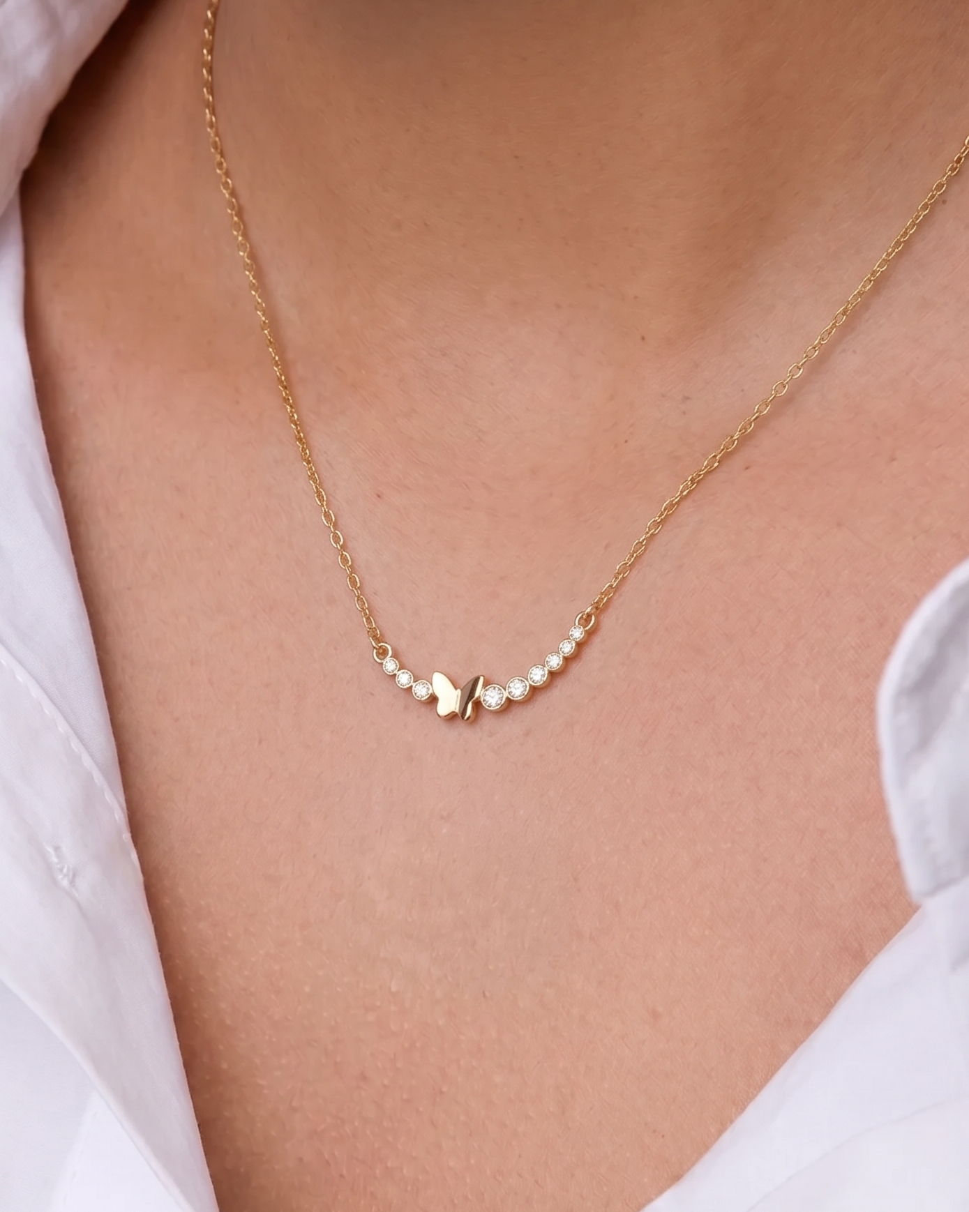 Aurelle Butterfly Necklace