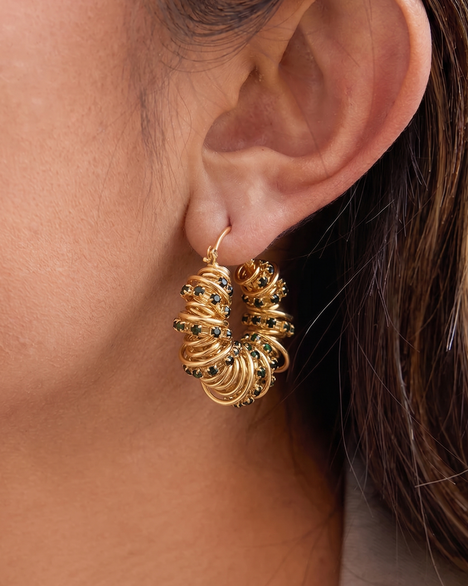 The Raya Twist Hoop Earrings
