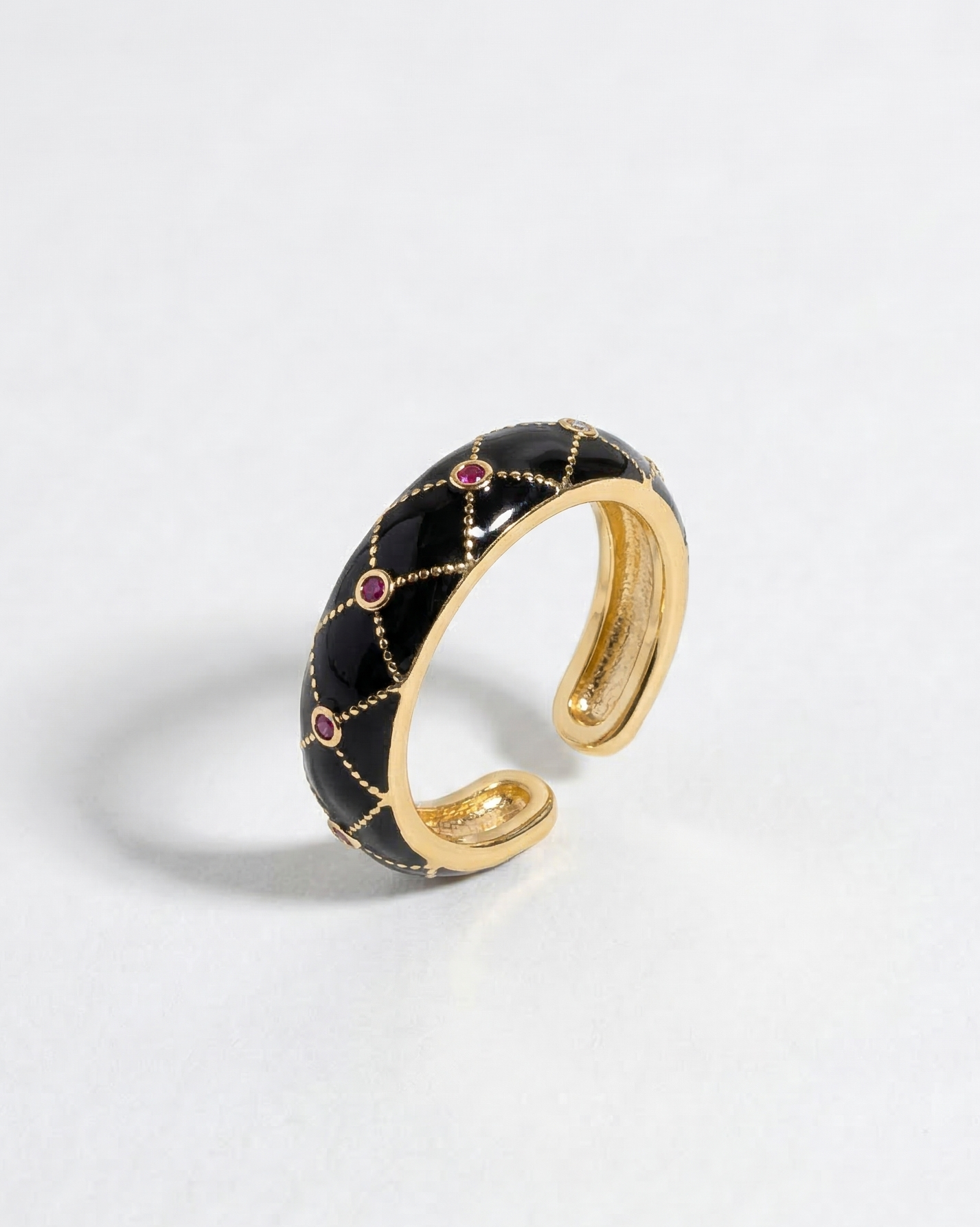 Midnight Lattice Ring