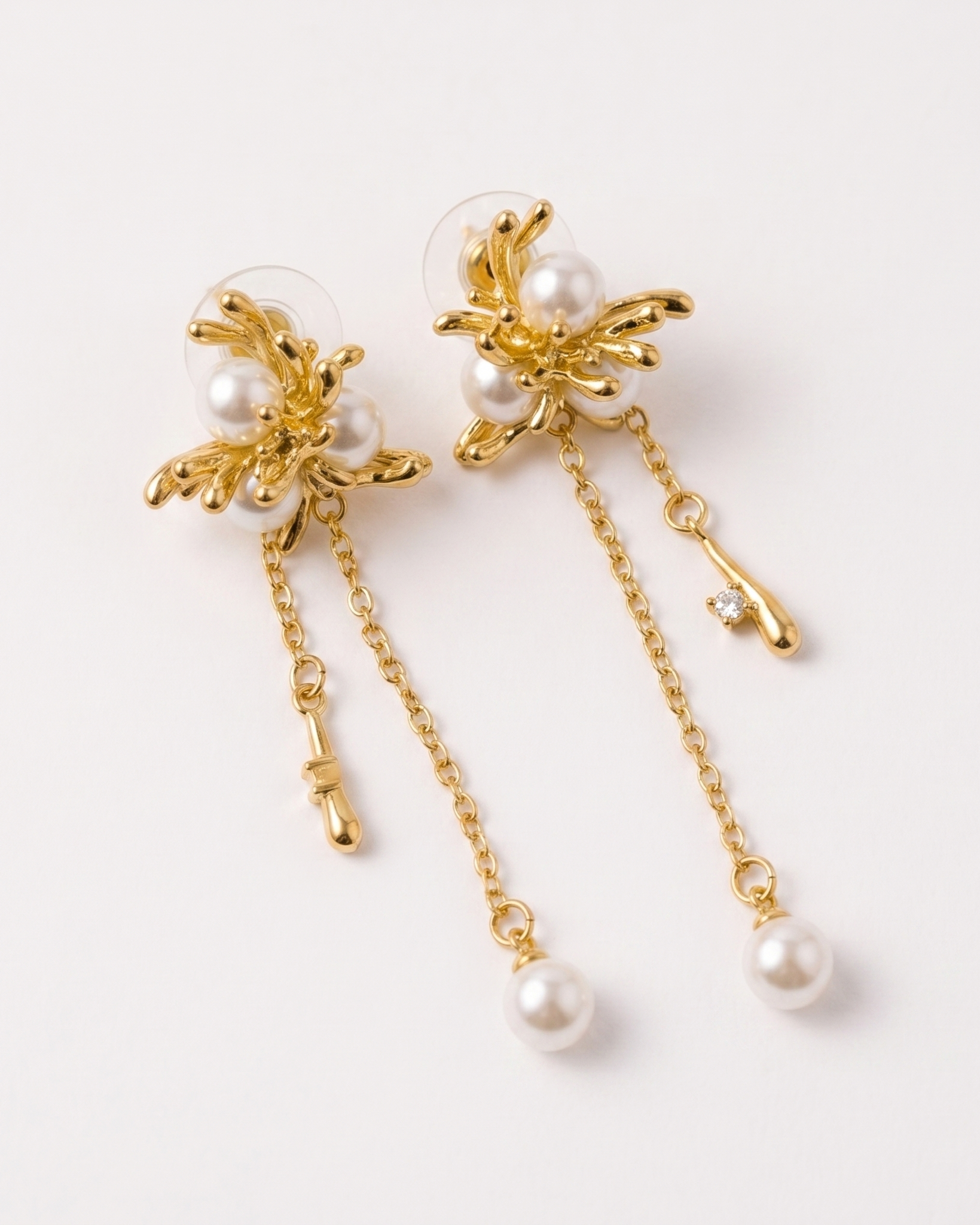 Pearl Bloom Drop Earrings