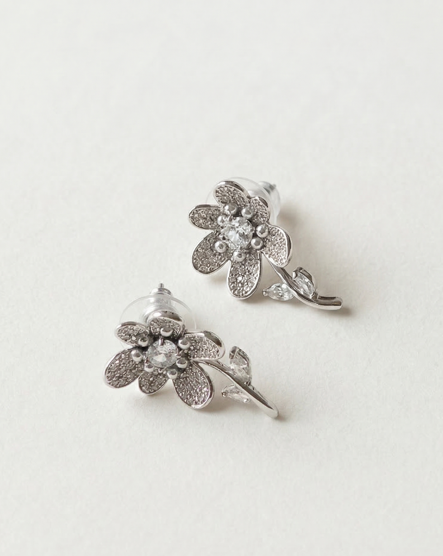 Bloom Diamond Drop Earrings
