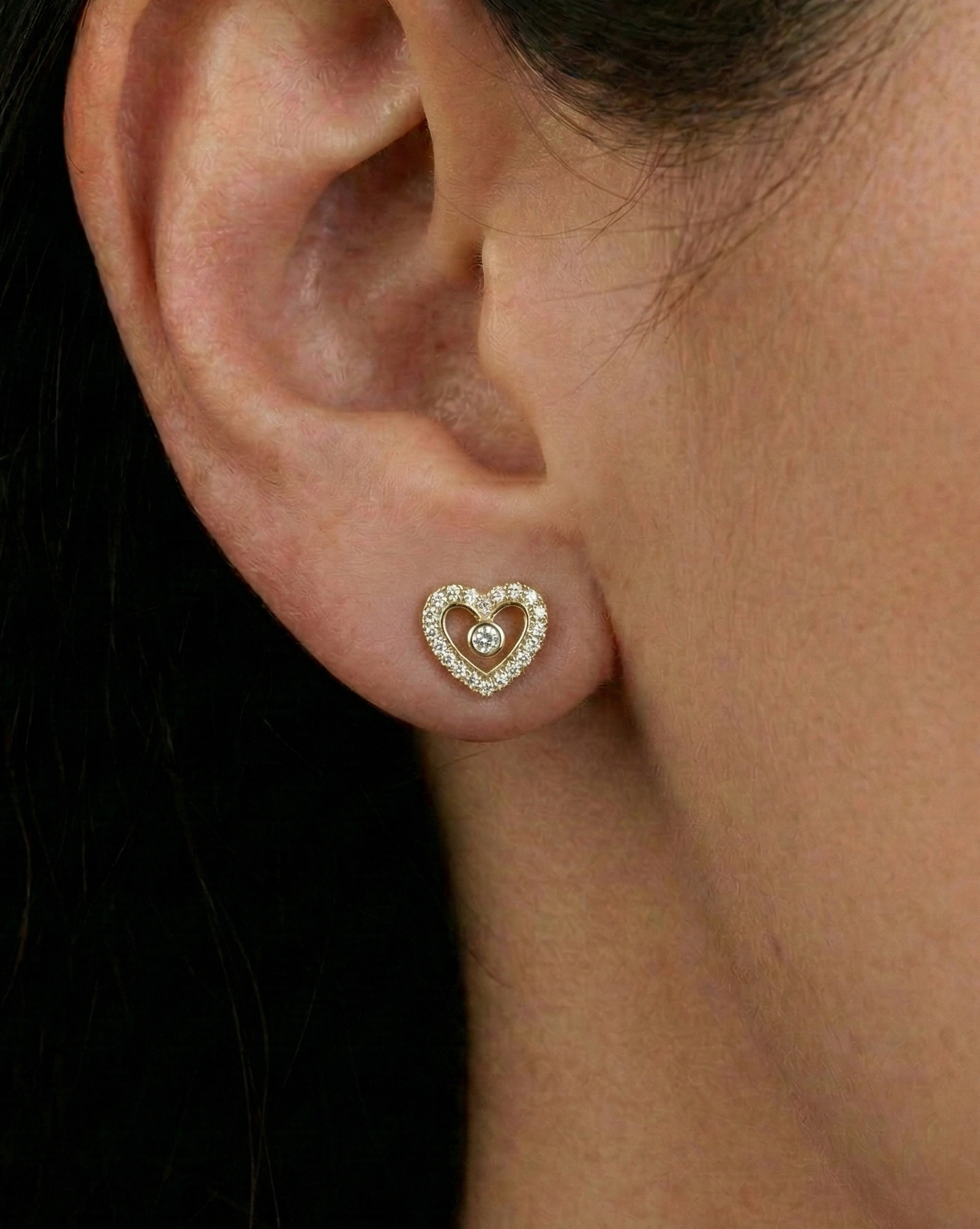 Entwine Heart Studs