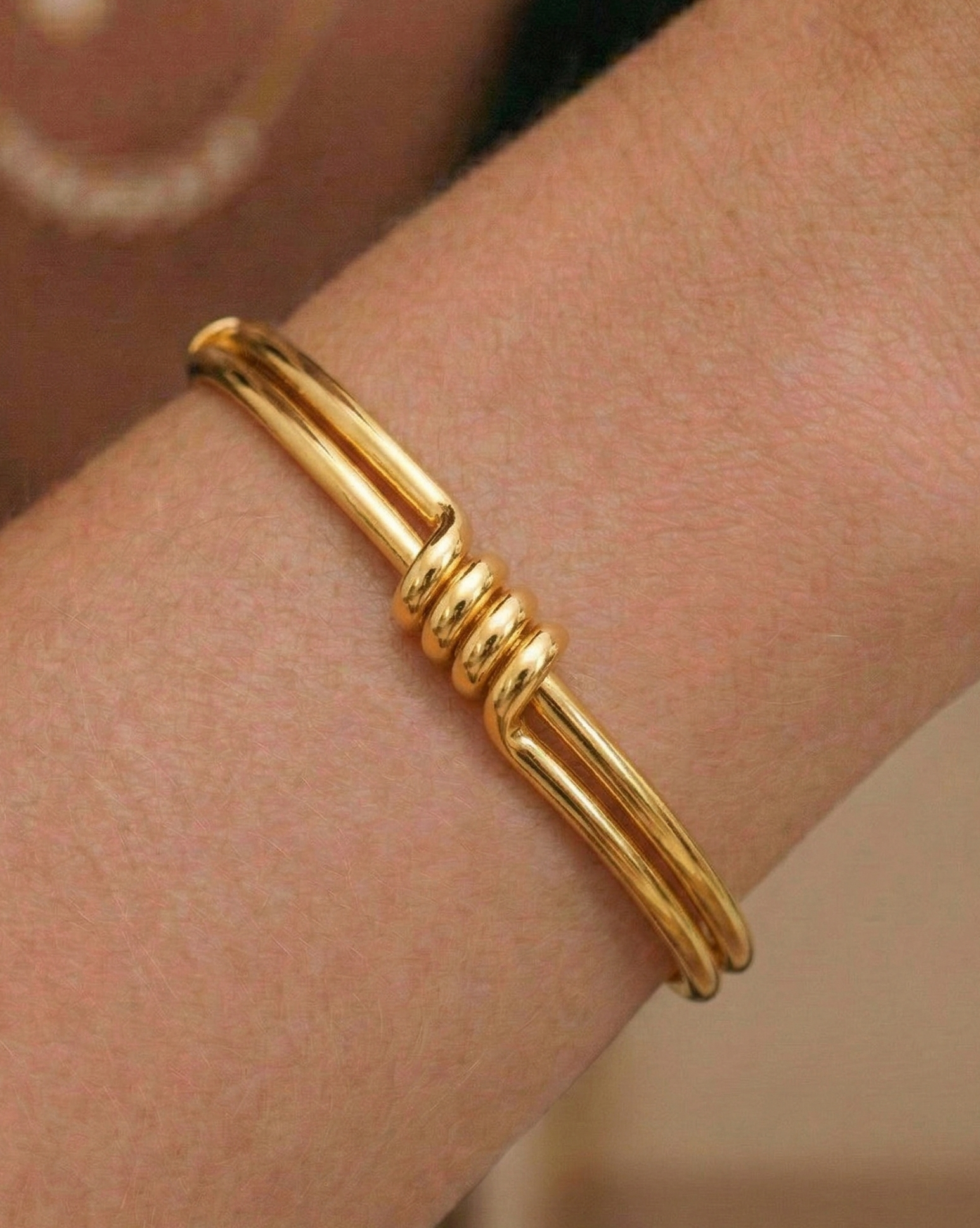 Aurelian Knot Cuff Bangle