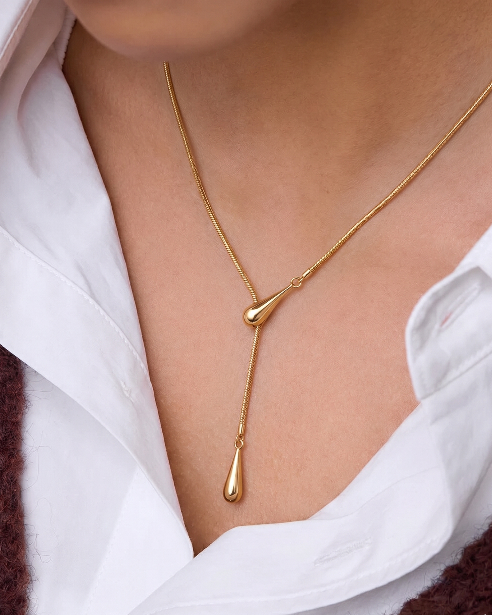 Luxe Lariat Drop Necklace