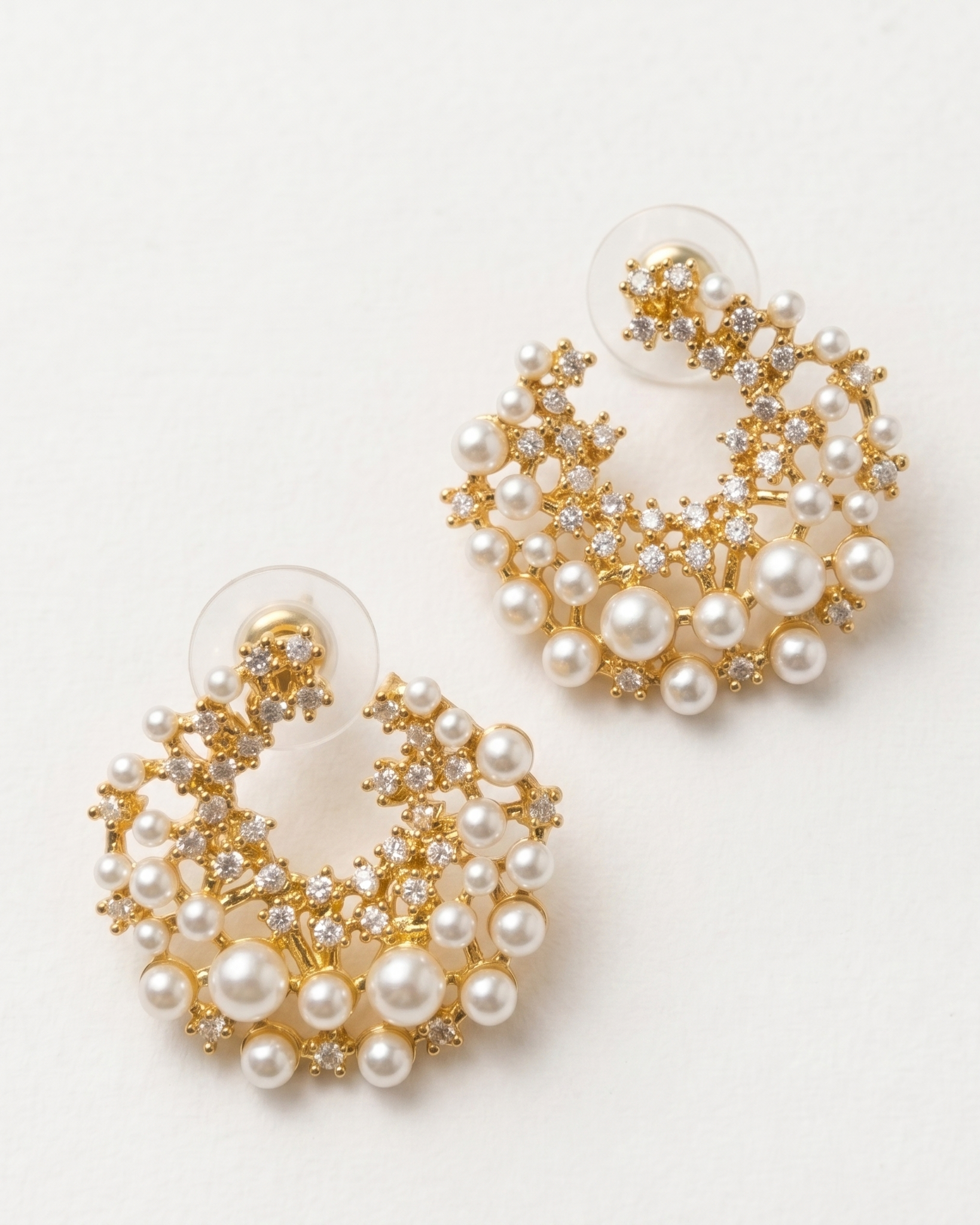Celeste Pearl Hoops