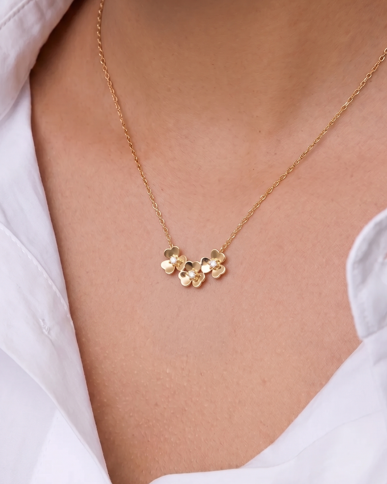 Floral Cluster Necklace