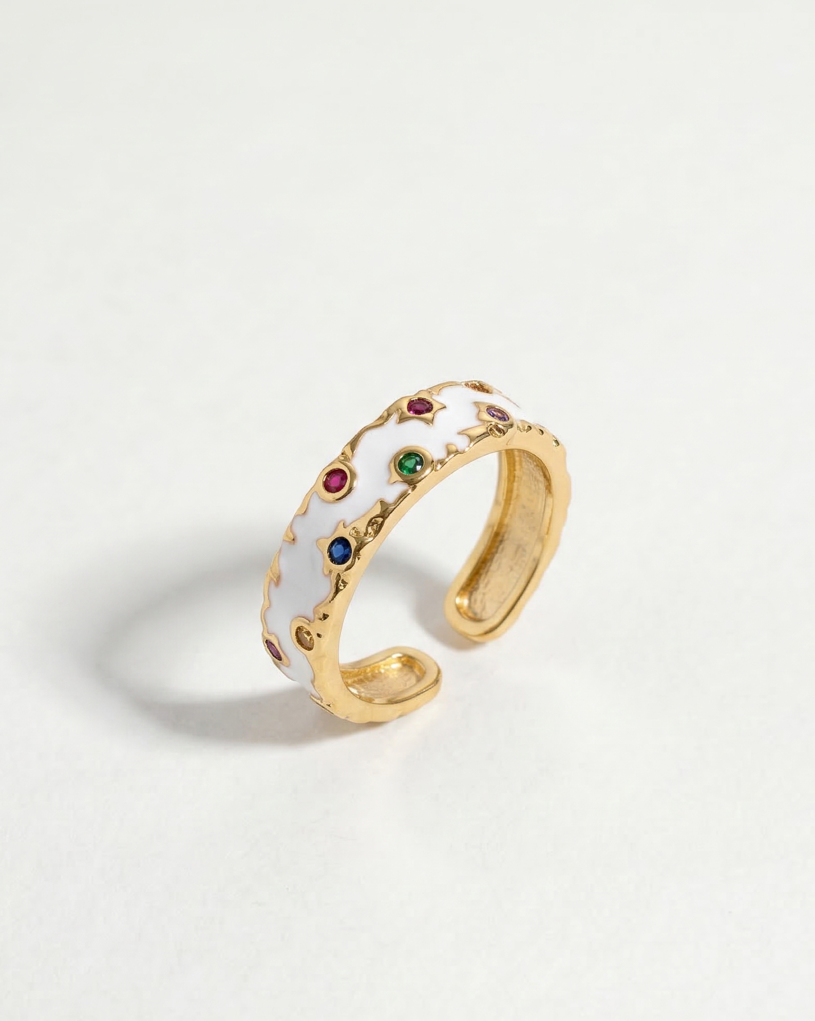 Starlit Enamel Ring