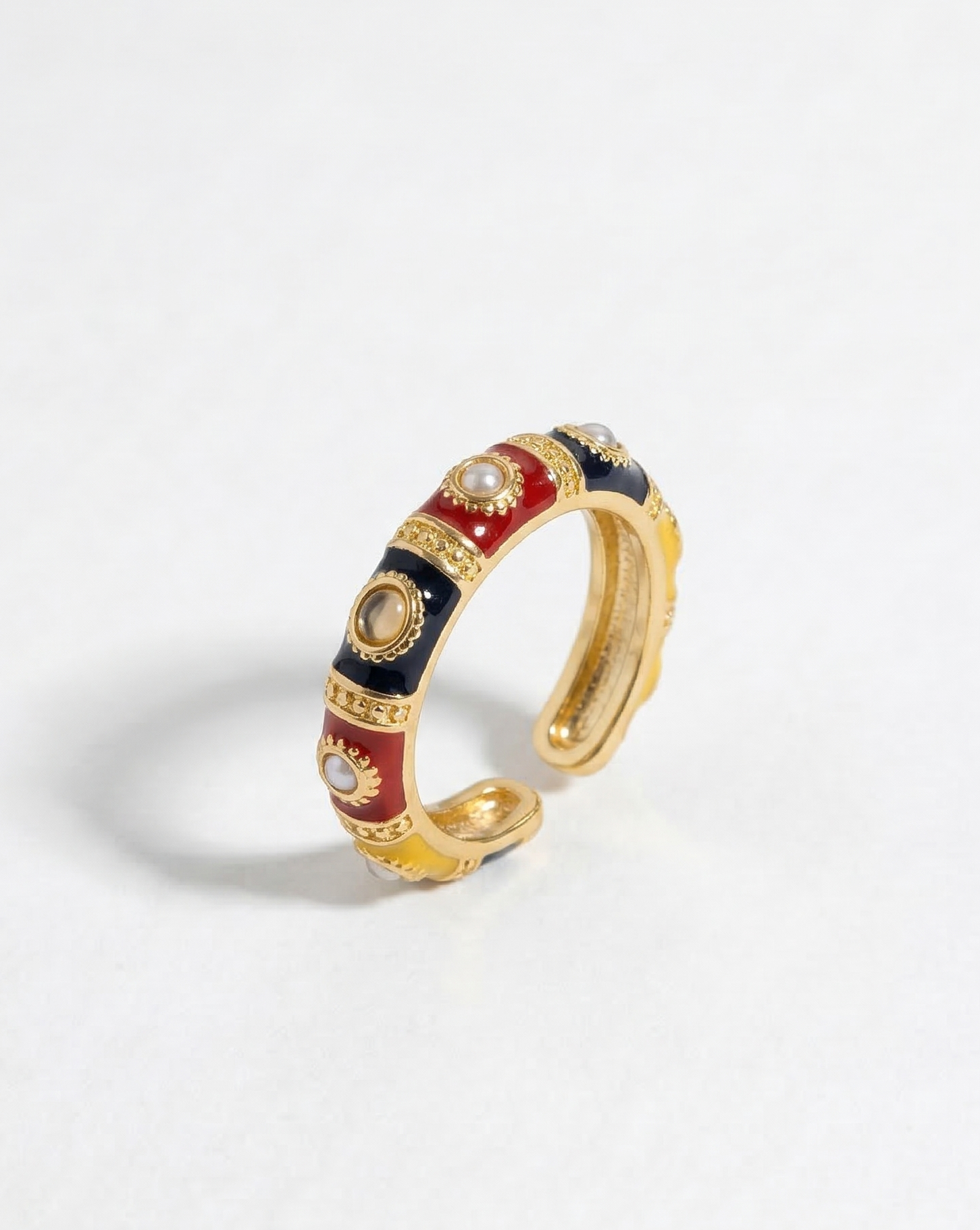 Regal Enamel Ring