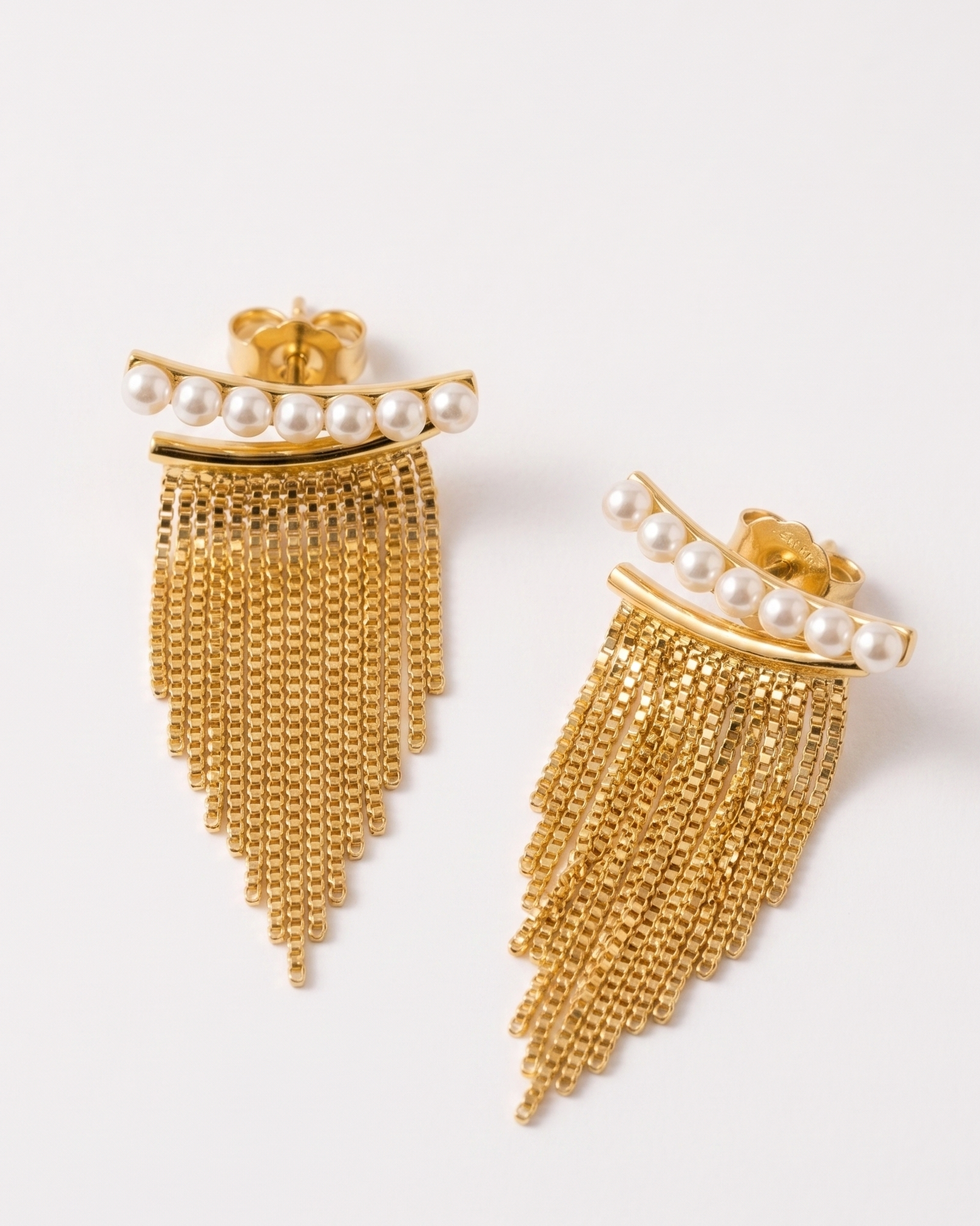 Pearl Fringe Earrings