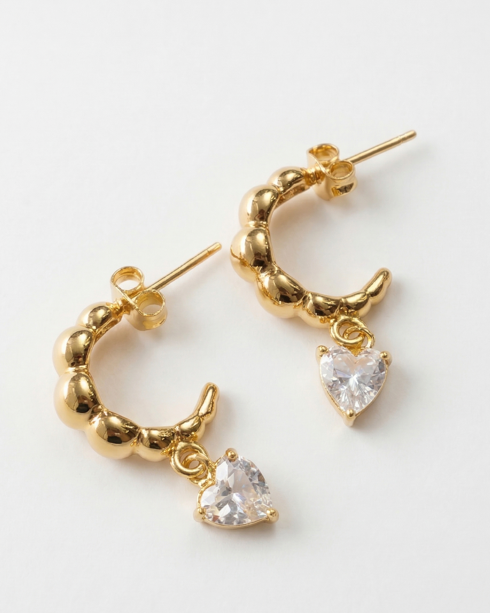 Celia Heart Drop Earrings