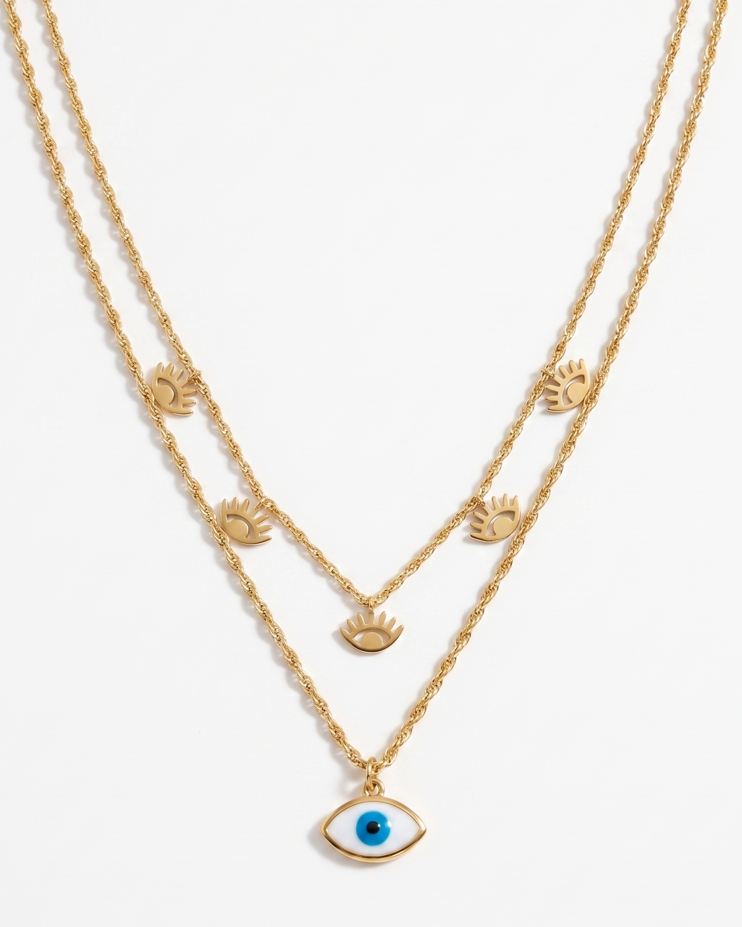 Evil Eye Layered Necklace
