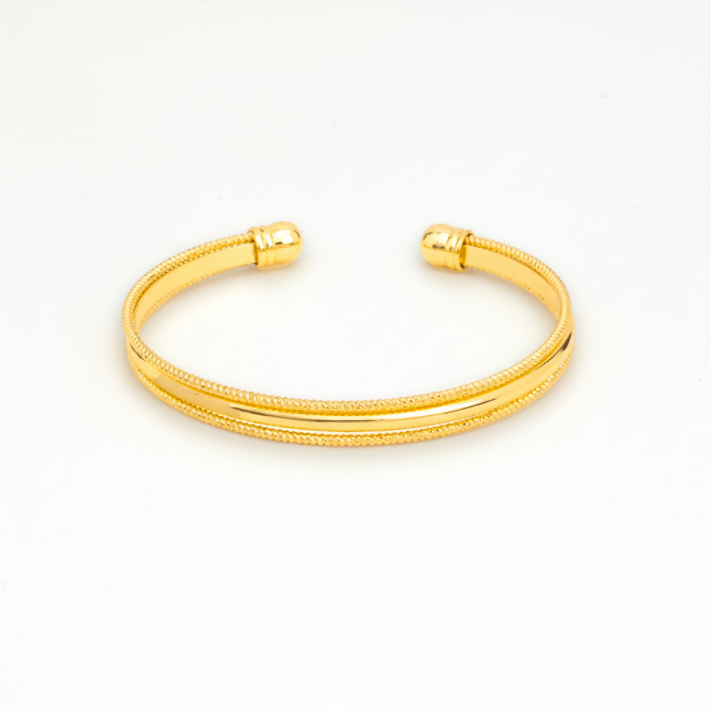 Seraphine Double-Line Cuff Bangle