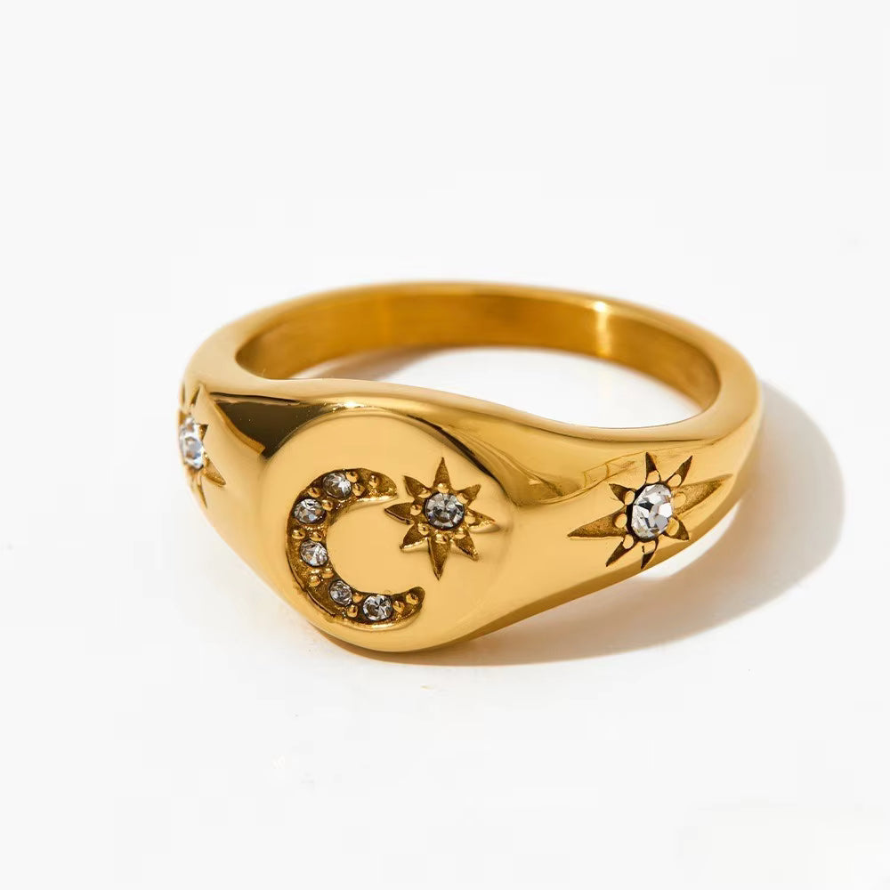 Crescent Moon Pie Ring