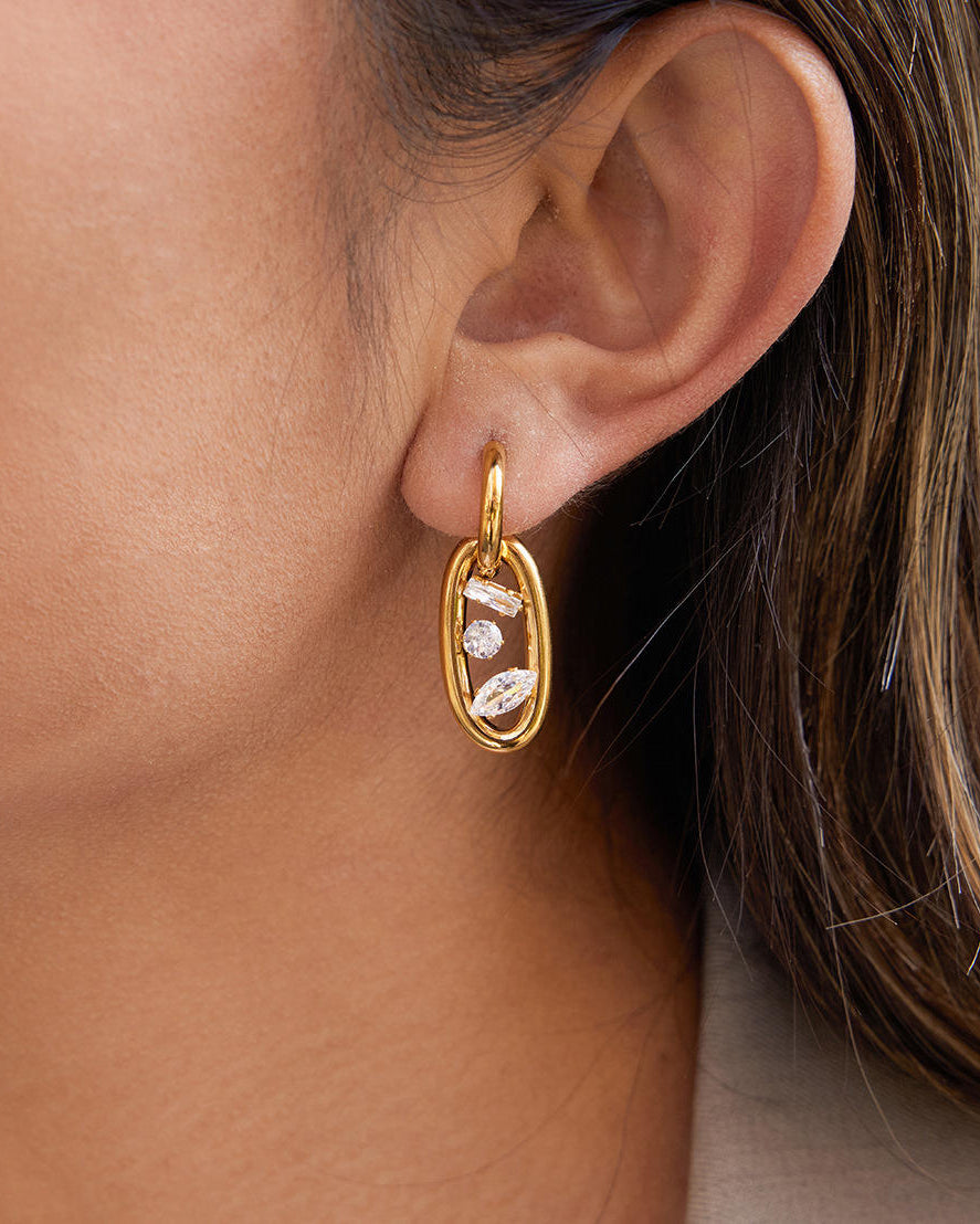 Celina Link Drop Earrings