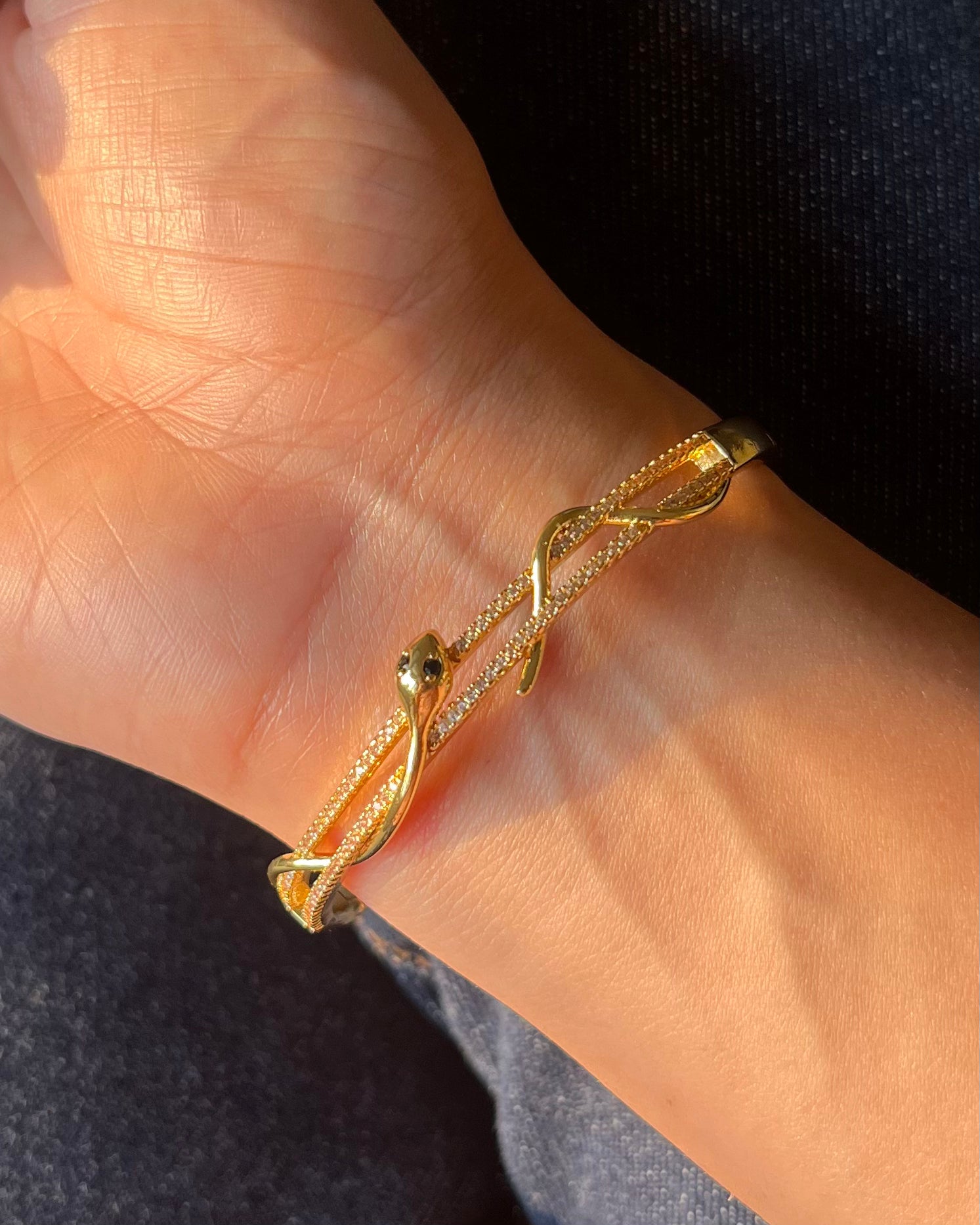 Serpent Pavé Bangle