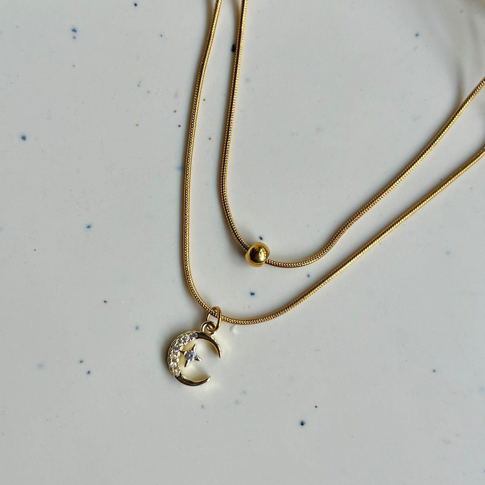 The Moon Layered Necklace